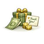 Icon representing a thank-you credit for a successful Workergenix referral