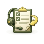 Icon representing Workergenix taking over the process after an introduction